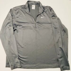 Nike Men’s Gray Dri-FIT Quarter-Zip Pullover Jacket